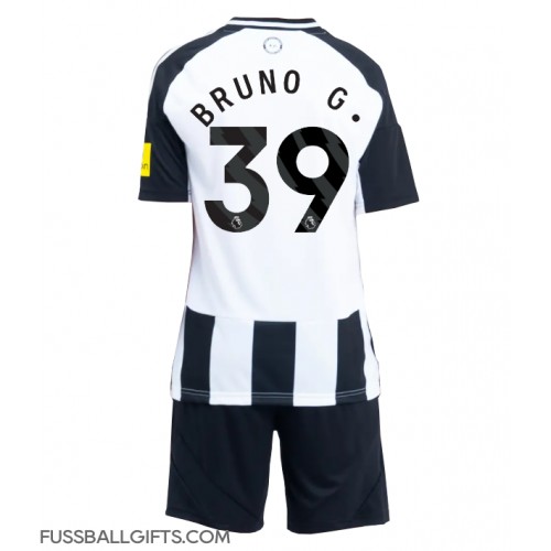 Newcastle United Bruno Guimaraes #39 Fußballbekleidung Heimtrikot Kinder 2024-25 Kurzarm (+ kurze hosen)